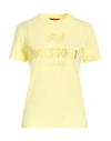 Missoni Woman T-shirt Yellow Size S Cotton, Viscose