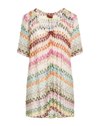 Missoni Woman Top Beige Size L Viscose In Multi
