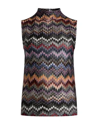 Missoni Woman Top Black Size 0 Viscose