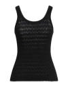 Missoni Woman Top Ivory Size 10 Wool In Black