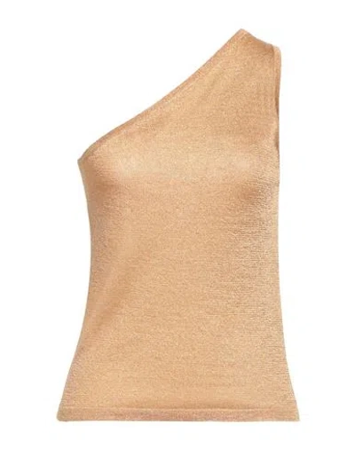 Missoni Woman Top Gold Size 2 Viscose, Cupro, Polyester