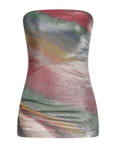 Missoni Woman Top Green Size 0 Viscose, Polyurethane In Multi