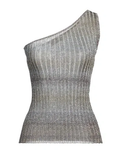 Missoni Woman Top Grey Size 8 Viscose, Metallic Fiber, Polyamide
