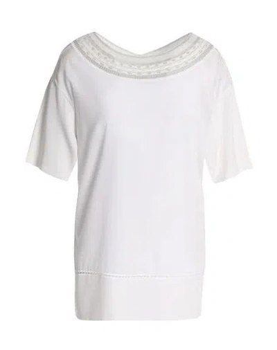 Missoni Woman Top Ivory Size 8 Silk, Rayon, Elastane, Polyester, Cupro In White