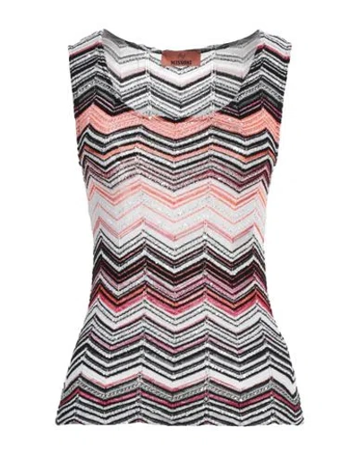 Missoni Woman Top Orange Size 8 Viscose