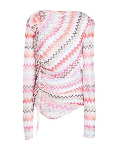 Missoni Woman Top White Size 10 Cotton, Viscose