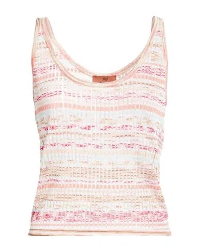 Missoni Woman Top White Size 10 Viscose In Multi
