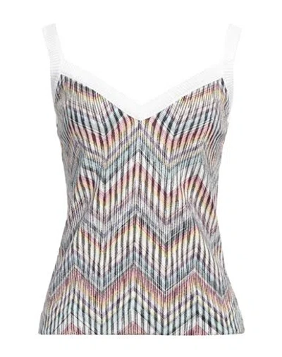 Missoni Woman Top White Size 6 Cotton, Viscose