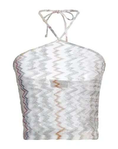 Missoni Woman Top White Size 4 Viscose, Cupro, Polyester