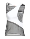 Missoni Woman Top White Size 8 Viscose, Polyamide, Elastane, Silk In White