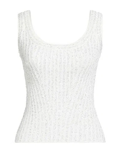 Missoni Woman Top White Size 6 Viscose, Polyamide, Polyester