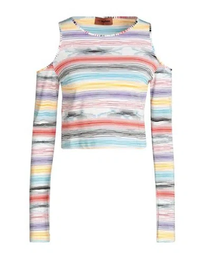 Missoni Woman Top White Size 6 Polyester, Viscose, Polyamide, Elastane