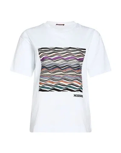 Missoni Woman T-shirt White Size S Cotton