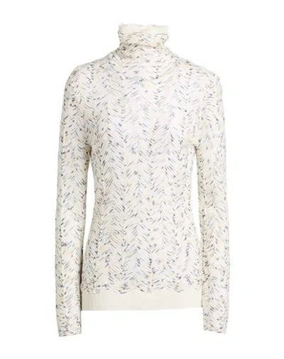 Missoni Woman Turtleneck Beige Size 4 Wool, Viscose In Neutral