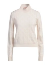 Missoni Woman Turtleneck Beige Size L Wool, Cashmere In Beige