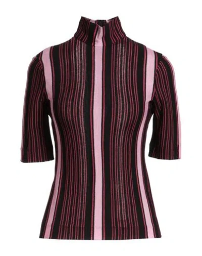 Missoni Woman Turtleneck Black Size 6 Cotton, Viscose