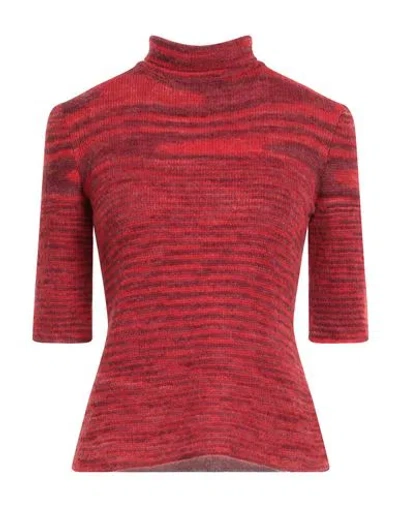 Missoni Woman Turtleneck Red Size 4 Alpaca Wool, Polyamide, Wool
