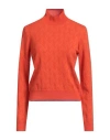 Missoni Woman Turtleneck Tomato Red Size Xl Wool, Cashmere