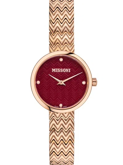 Missoni Women's 29mm Rose Goldtone Stainless Steel Bracelet Watch