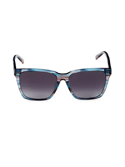 Missoni Women's 56mm Square Sunglasses In Blue Horn