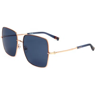 Missoni Women's 58 Mm Grey Sunglasses In Gold