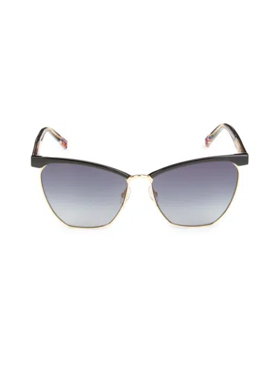 Missoni Women's 60mm Cat Eye Clubmaster Sunglasses In Blue