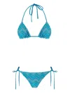 Missoni Zigzag-pattern Bikini In Blue