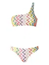 Missoni One-shoulder Bikini With Double Ties In Multi