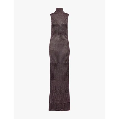 Missoni Sleeveless Dress In Black,multicoloured