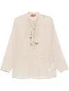 Missoni Beige Metallic Fibre Shirt In Neutral