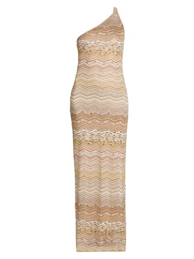 Missoni Zig Zag Lamé Maxi Dress In Multi