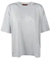 Missoni Round Neck Oversized T-shirt In Gray