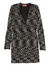 Missoni Geometric-pattern V-neck Dress In Black