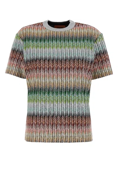 Missoni Women Embroidered Viscose Blend T-shirt In Multi