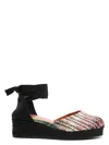 Missoni Women's Eva 30 Espadrillas Caperdoni Rainbow Lurex Sandal | Size 38 | Mwb007080