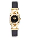 MISSONI WOMEN'S GIOIELLO 22.8MM IP YELLOW GOLDTONE STAINLESS STEEL & LEATHER STRAP WATCH