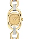 MISSONI WOMEN'S GIOIELLO CHAIN 22.8MM IP TWO TONE GOLD STAINLESS STEEL BRACELET WATCH