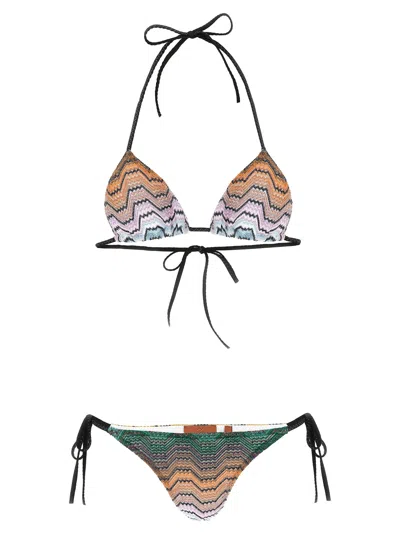 Missoni Women's Greek Motif Bikini In Multicolor
