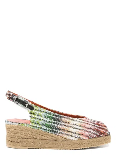 Missoni Women's Joy 30 Espadrillas Caperdoni Rainbow Lurex Sandal | Size 37 | Mwb009080