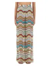 Missoni Women's Knit Coverup Pants With Lamã© Wave Pattern | Size 42 | Mc23si00 Color Br0100sm9l0 In Multicolour