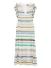 Missoni Zigzag-intarsia Open-knit Maxi Dress In Multi