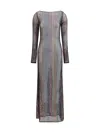 Missoni Handcrafted Knit Midi Dress With Long Sleeves