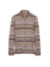 Missoni Chevron Pattern Blouse In Cotton And Viscose Blend In Multi
