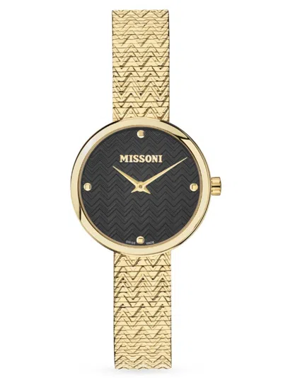 Missoni Women's M1 Cuff 29mm Stainless Steel Bracelet Watch In Sapphire