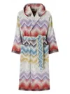 Missoni Marea Hooded Bathrobe In Multi