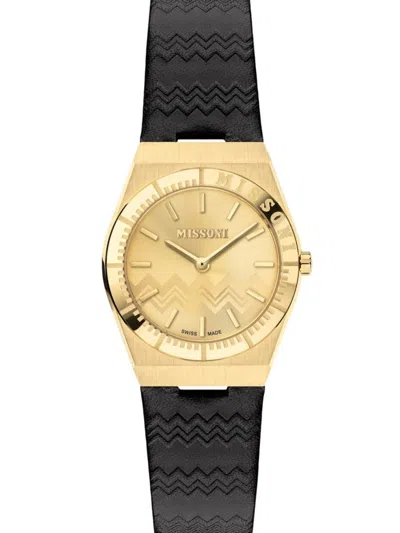 Missoni Women's Milano 29mm Stainless Steel & Leather Strap Watch In Gold
