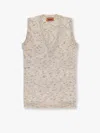 Missoni Multicolor Viscose Blend Top With Sequins In White