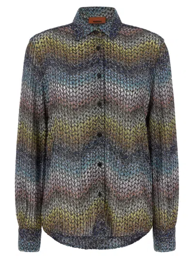 Missoni Multicolor Relaxed Chevron Shirt