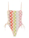 Missoni Zigzag-pattern Swimsuit In Pink