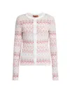 MISSONI WOMEN'S PATTERNED BUTTONED CARDIGAN